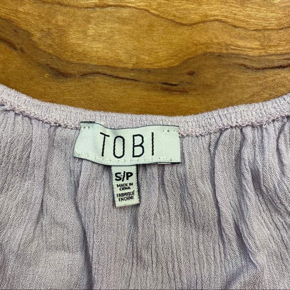 Tobi Nichelle Crochet Top in Lavender - Picture 4 of 8